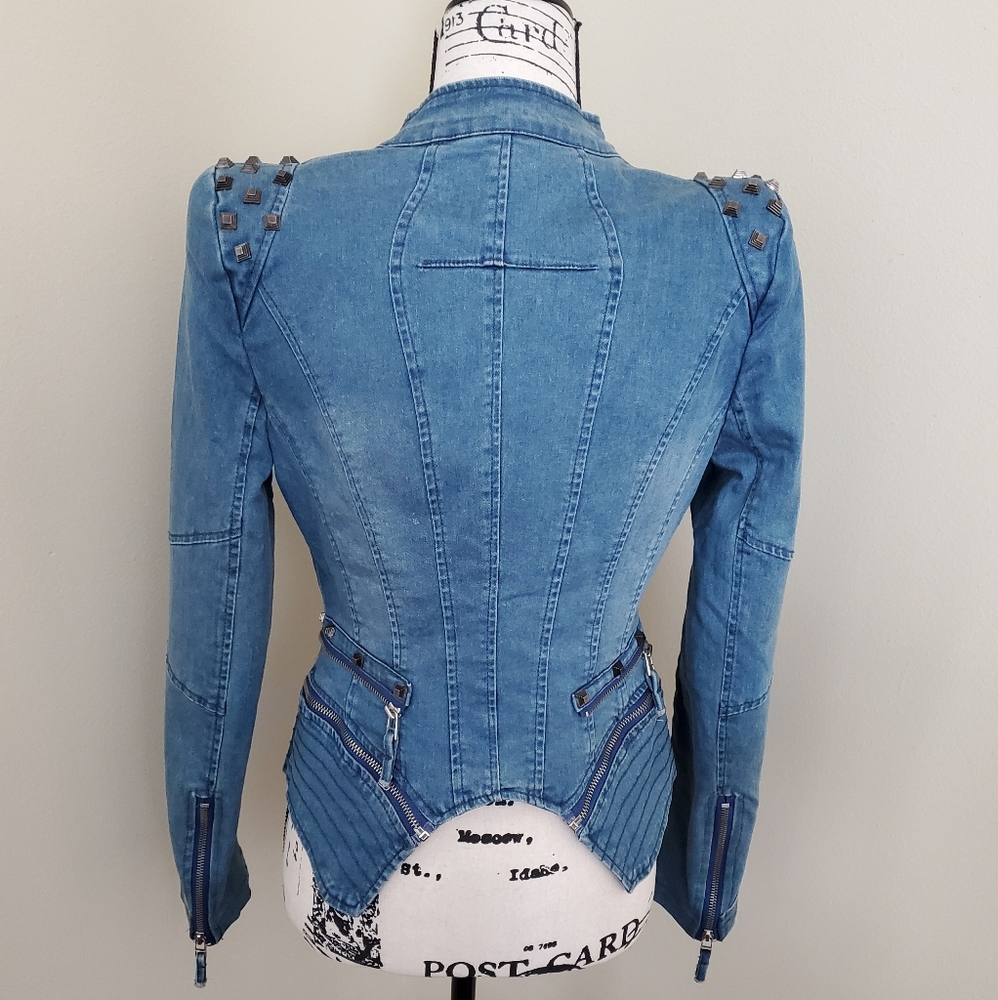 Rock N Roll one of a kind demin jacket! - Picture 2 of 5